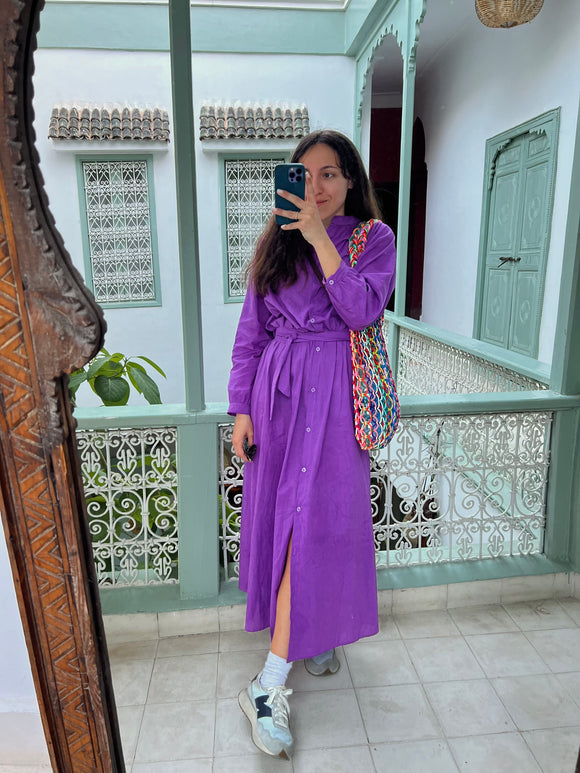 PRE ORDINE • Chemisier Panarea viola