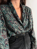 Camicia verde paisley