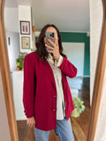 Blazer ciliegia misto seta