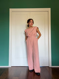 Pantalone sartoriale con le pince rosa