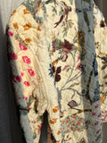Giacca trapuntata double-face • modello cardigan • fantasia base panna