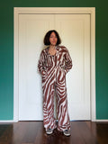 Camicia sartoriale lino animalier