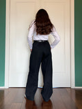 LIMITED EDITION 🌈 Primo Pantalone jeans nero con cuciture colorate
