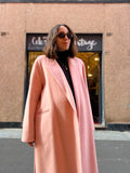 Cappotto sartoriale glitter rosa