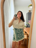 Combo pareo + camicia Ralph Lauren • beige e verde