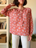 Camicia stampata con laccetto pesca