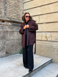 Cappotto sartoriale corto marrone