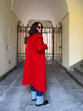 Cardigan extralong rosso