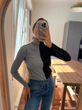 Dolcevita bicolor nero+grigio