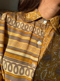 Camicia indiana modello maschile senape