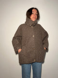 Giacca di lana marrone