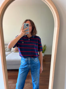 Polo Ralph Lauren blu righe rosse