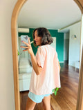 Camicia di cotone rosa
