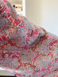 Camicia indiana incrociata rosa e grigia