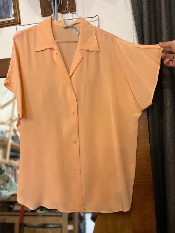 Camicia rosa cipria seta