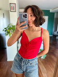 Body rosso con incrocio