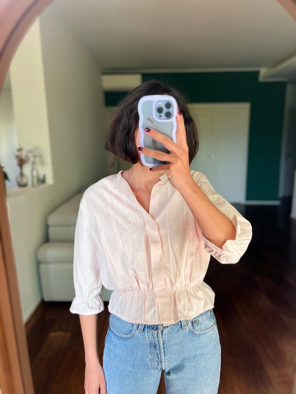 Camicia Gilbi rosa damascata