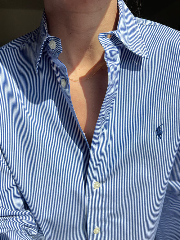 Camicia Ralph Lauren righine blu