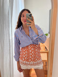 Combo pareo + camicia Ralph Lauren • azzurro e arancione
