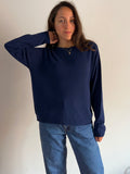 Maglione morbido blu