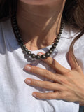 Collana perle argento