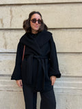 Cappotto sartoriale corto nero