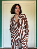 Camicia sartoriale lino animalier