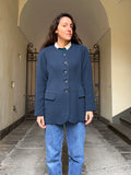 Blazer blu bordo tondo