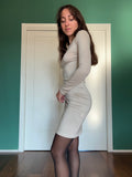 Sottoveste manica lunga beige