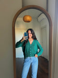 Cardigan corto verde