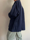 Giacca di cotone blu