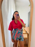 Combo pareo + camicia Ralph Lauren • fuxia e fiori
