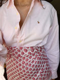 Combo pareo + camicia Ralph Lauren • rosa fiori e righe