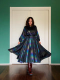 Abito con cintura lungo holographic