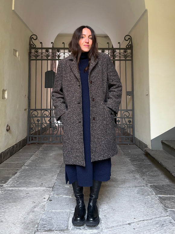 Cappotto sale e pepe marrone