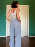 Pantalone sartoriale con le pince sangallo denim