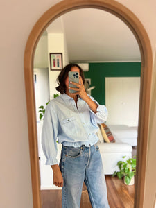 Camicia Gilbi Lacoste righe azzurrine