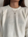 Maglione girocollo bianco