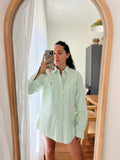 Combo pareo + camicia Ralph Lauren • fiori e righe verdi