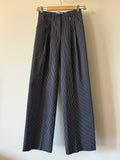 Pantalone Alberto cotone blu a righe