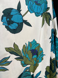 Chemisier fiori ottanio