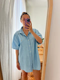 Combo pareo + camicia Ralph Lauren • azzurro fiori colorati