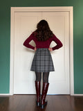 Gonna Bruna tartan grigia