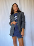 Blazer grigio a quadri