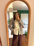 Blazer principe di Galles con vinaccia