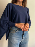 Maglia mantella blu