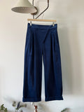 Pantalone Carlo velluto a coste blu