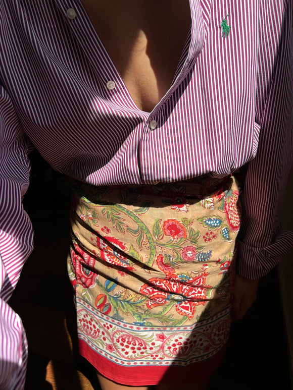 Combo pareo + camicia Ralph Lauren • rosso e vinaccia
