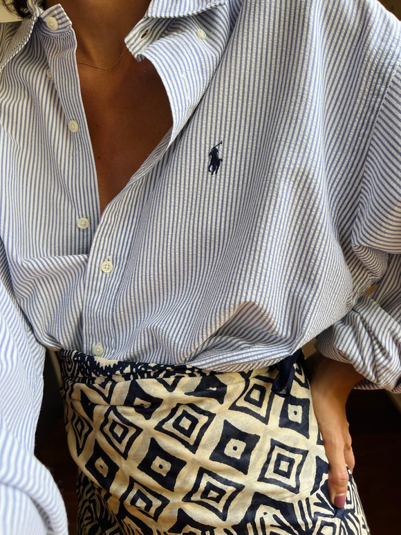 Combo pareo + camicia Ralph Lauren • blu e azzurro