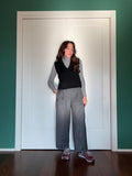 Gilet corto scollo v nero